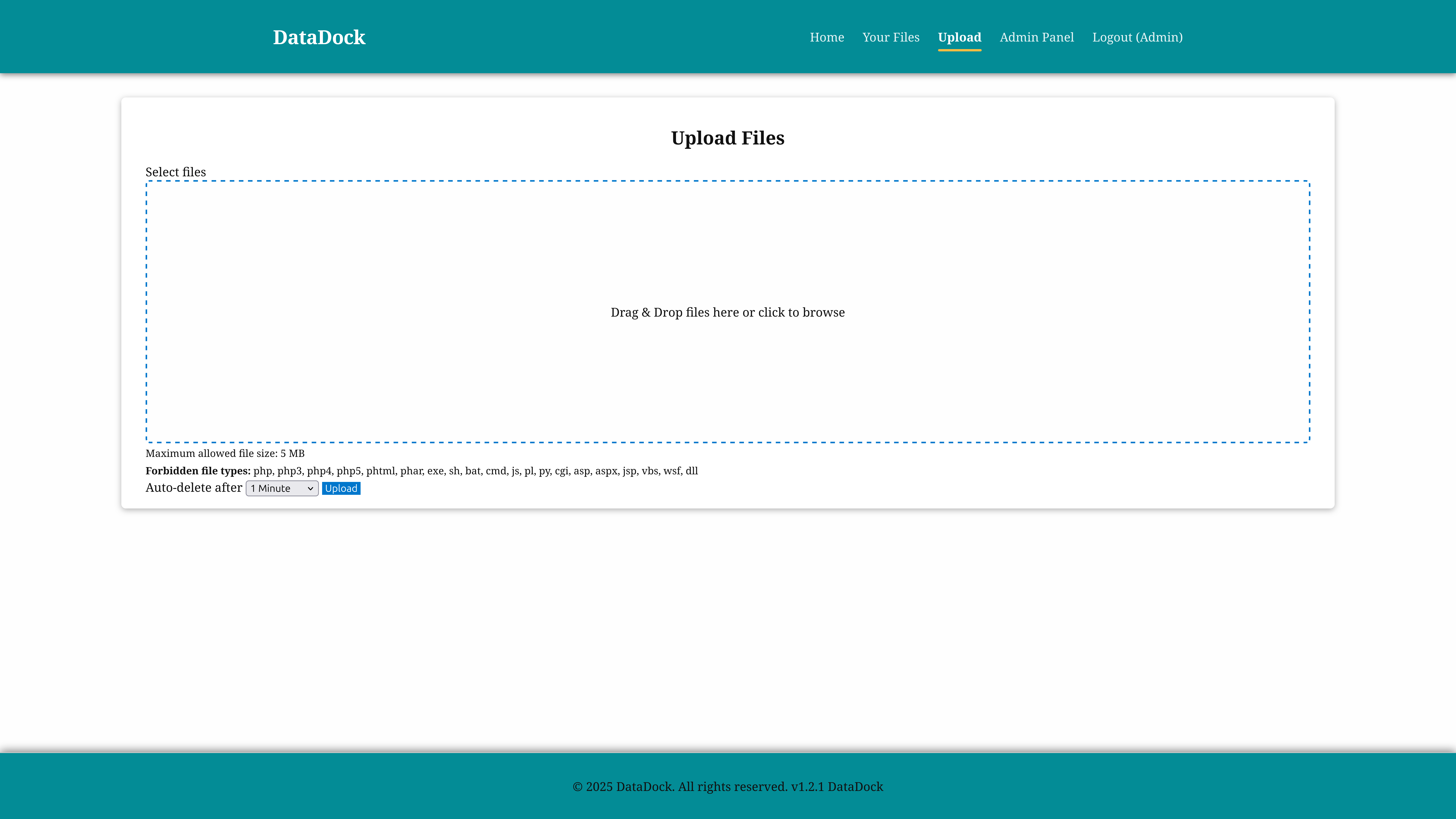 Upload a file