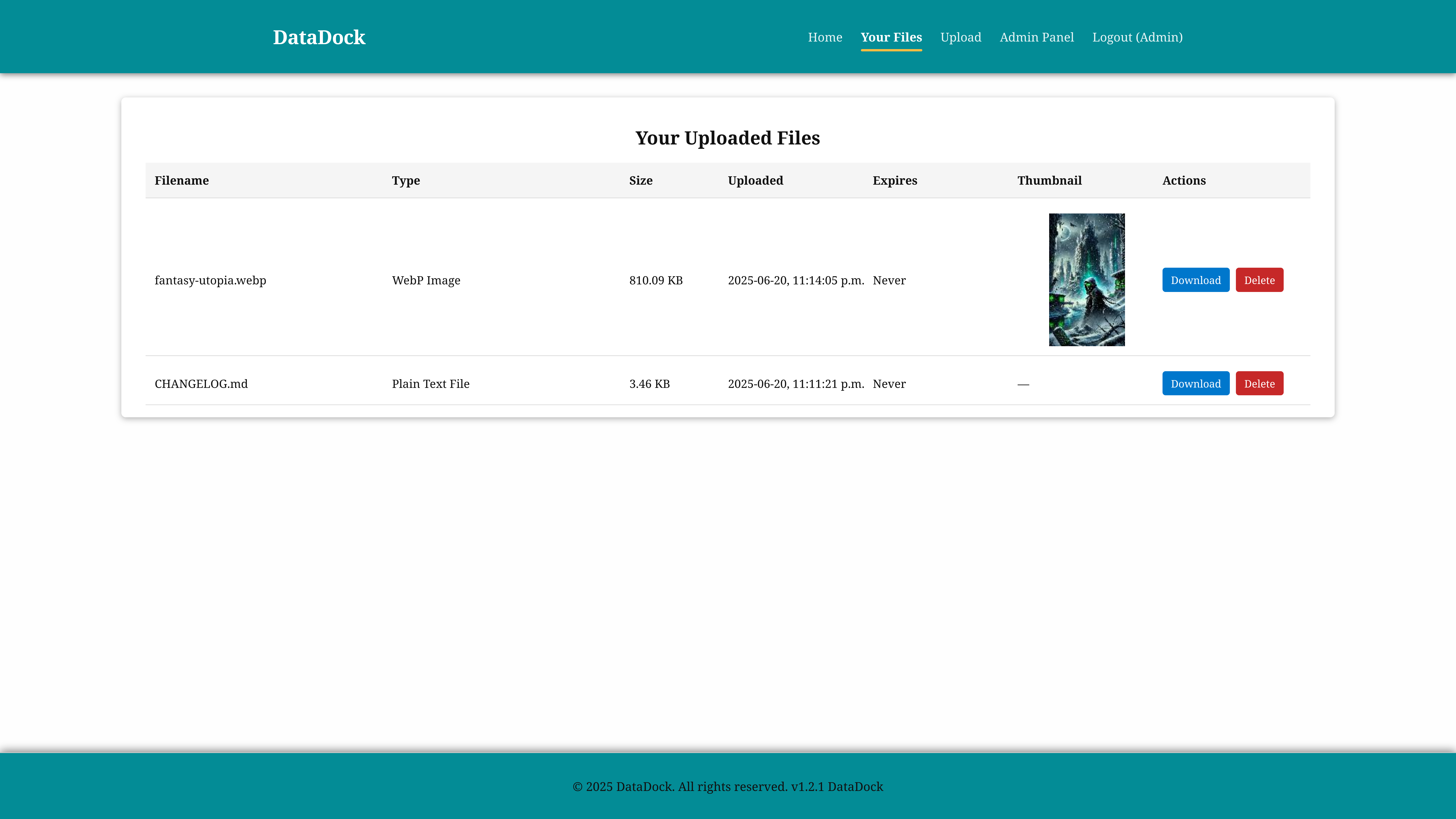 Your files